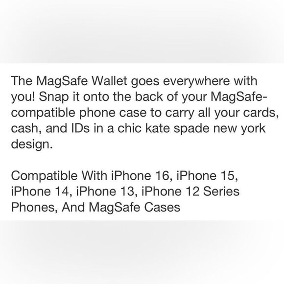 kate spade x Target Navy Strawberry Dotted Magnetic Cell Wallet MagSafe - Picture 8 of 14